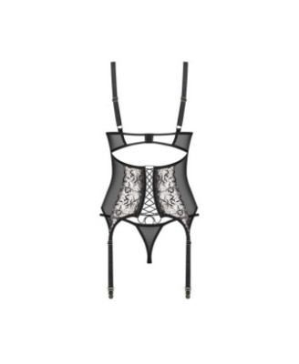 Vila blanes corset et string - Noirs